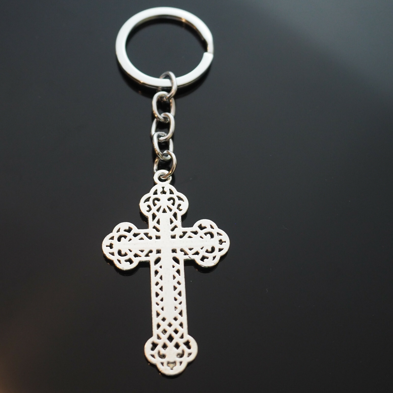Cross Design Christian Christianity Keychain Pendant Key Chain Ring Gift