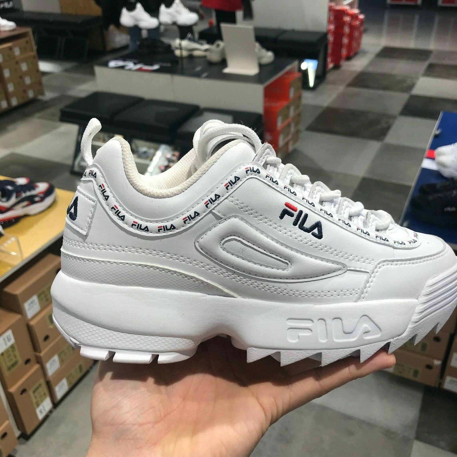 fila disruptor 2 fake vs real 