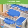 Aspinol 10-Pack Food Storage Containers with Airtight Leakproof Lids, BPA-Free Meal Prep Containers for Microwave/Dishwasher/Freezer, Blue, 47.3oz Each