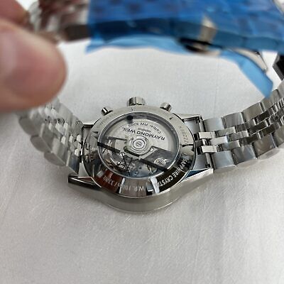Pre-owned Raymond Weil Freelancer 7730-st-20041 Stainless Chronograph With Tags Works