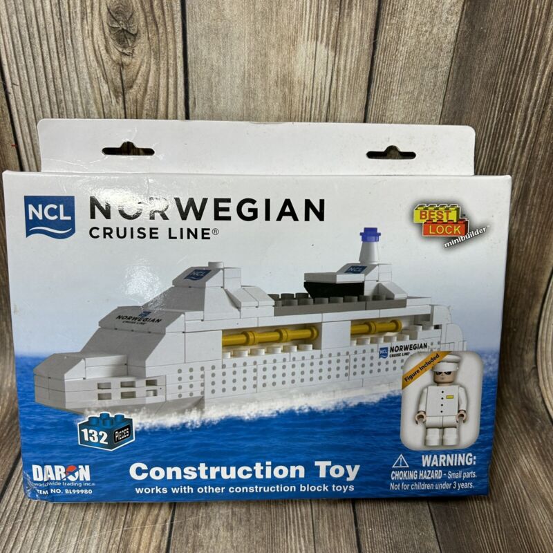 NORWEGIAN Cruise Line Toy Ship Construction Build Blocks-Daron 132-Pieces NCL