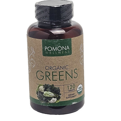Pomona Wellness Organic Greens Superfood Supplement 120 Tablets Exp. 03/2025