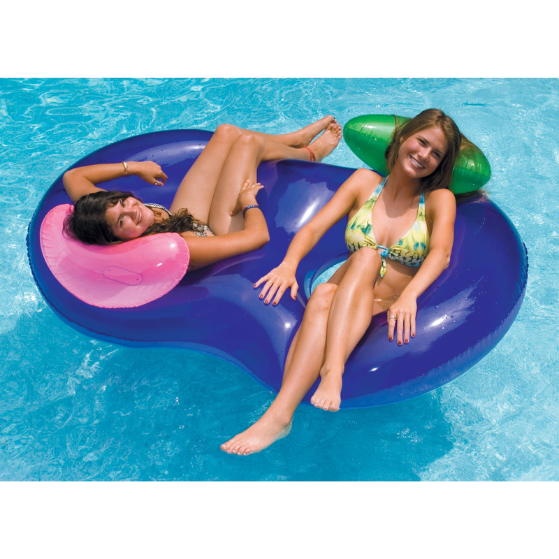 Large Inflatable Pool Float Lake Raft For 2 Person Adults Floating Lounge Chair