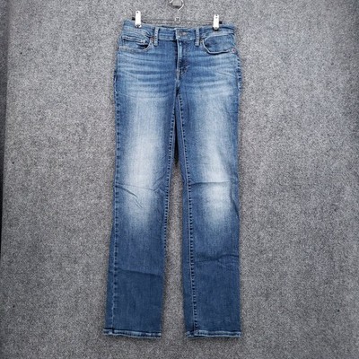 Lucky Brand Sweet Mid Rise Straight Leg Jeans Womens 4/27R Regular Blue Denim