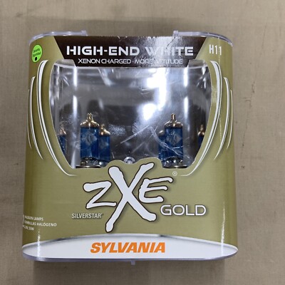 Sylvania SilverStar zXe GOLD H11 Halogen Lamps Light Bulbs