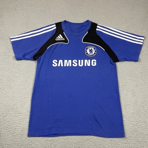 2009-10 Adidas Chelsea T Shirt Medium Blue Football Club