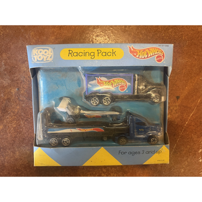 RED 57 CHEVY HOT WHEELS KOOL TOYZ RACING PACK Long Hauler, Hauler and race car