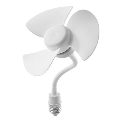 E27 Ceiling Fan Low Noise Ceiling Fan Powerful Cooling Fans 360-Degree Rotation 