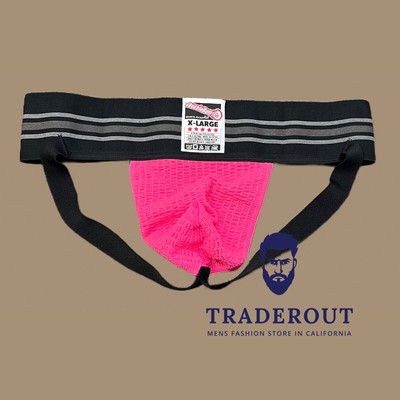 AussieBum Men pink classic jock strap jockstraps underwear L XL XXL 