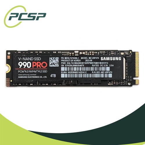 Samsung 990 PRO MZ-V9P4T0 MZVL74T0HBL1 4TB PCIe 4.0 NVMe M.2 2280 SSD | eBay Samsung 990 PRO MZ-V9P4T0 MZVL74T0HBL1 4TB PCIe 4.0 NVMe M.2 2280 SSD | eBay