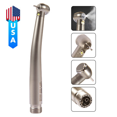 Dental LED E-generator Fiber Optic Handpiece Turbine 2/4Hole Self-Power B2/M4
