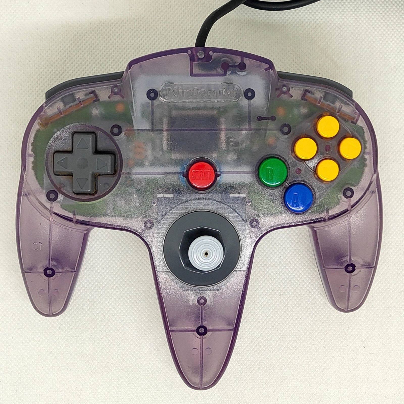 Nintendo 64 Official Controller Bros Clear Purple N64 Pad Nintendo 64 Official Controller Bros Clear Purple N64 Pad