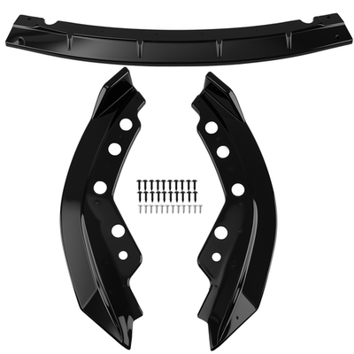 Front Bumper Spoiler Lip for BMW G20 G28 3 Series M Sport 2019-2022 Black