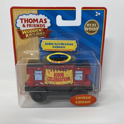 Thomas & Friends Limited Edition Musical Sodor Celebration Caboose Wooden Train 