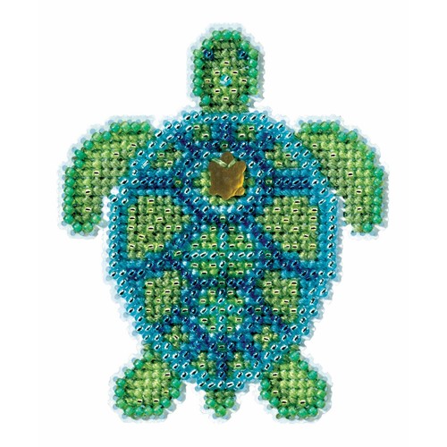 Sea Turtle Bead Cross Stitch Kit Mill Hill 2016 Spring Bouquet MH181611