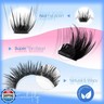 Wispy Lash Clusters Natural Eyelash Clusters D-Curly Lash Extensions DIY Individual Lashes 10-18MM Eyelash Extensions 200Pcs Cluster Eyelash Extensions by ZANLUFLY