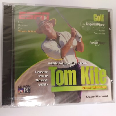 ESPN Interactive Golf: Tom Kite Shot Making CD ROM PC Intelliplay 1995 Vintage