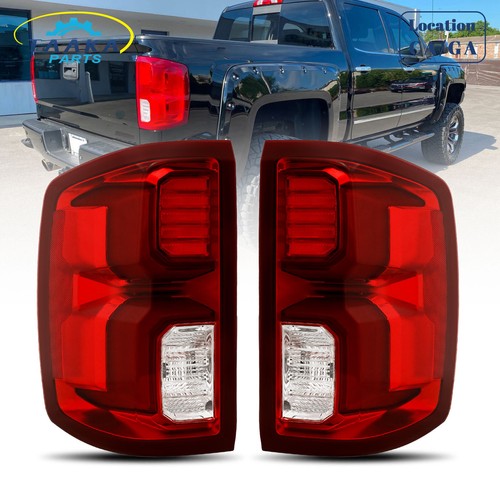 Для 2016-2018 Chevy Silverado 1500 LTZ Светодиодные задние фонари в сборе Водитель+пассажир