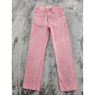 Urban Outfitters BDG Issa High-Waisted Cowboy Jean Size 24 Pink Denim Straight