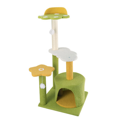 Cat Tree Tower Kitten Play Scratching Post Condo House Cats Scratcher Cats Toys