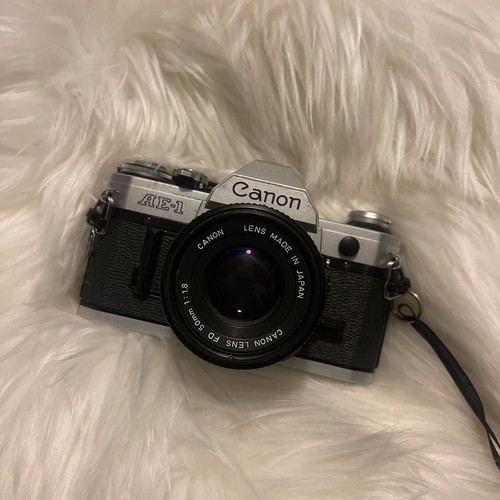 フィルムカメラ Canon AE-1 Silver + New FD 28mm f2.8 MINT w/ in box] Canon AE-1 SLR Film Camera SIlver FD f2.8