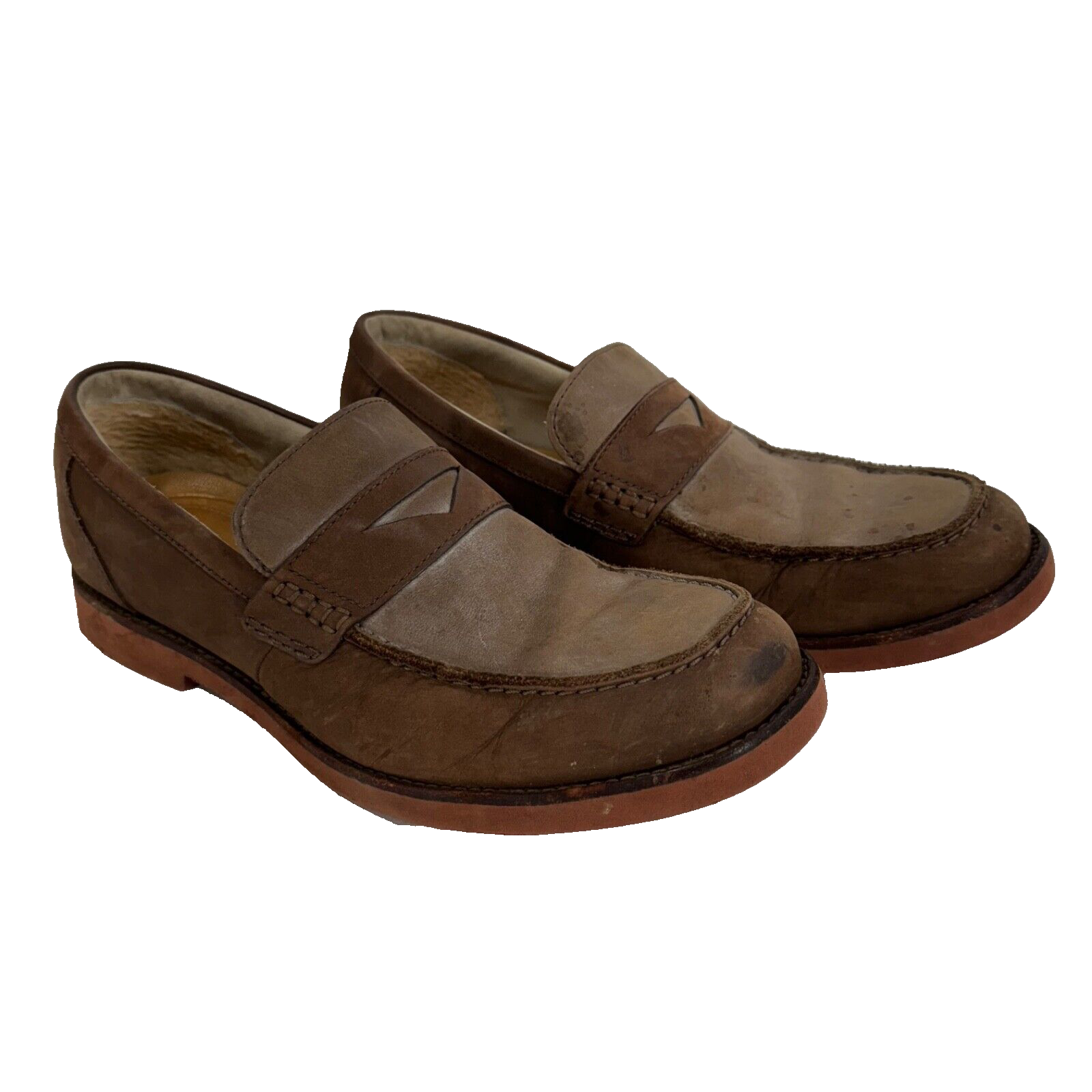 UGG Barren 1002234 Brown Suede Leather Slip On Penny Loafers UGG Barren 1002234 Brown Suede Leather Slip On Penny Loafers