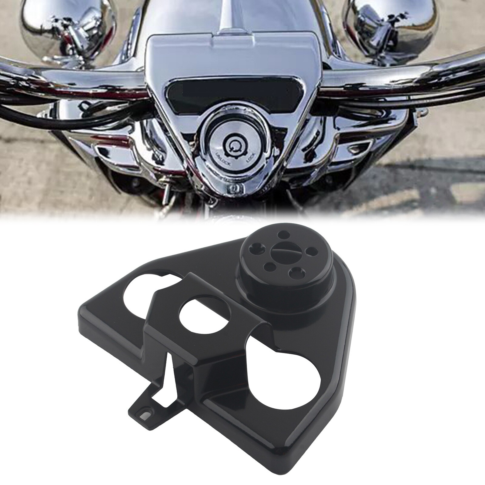 Motor Black Handlebar Riser Cover Für Harley Road King 03-13 FLHR