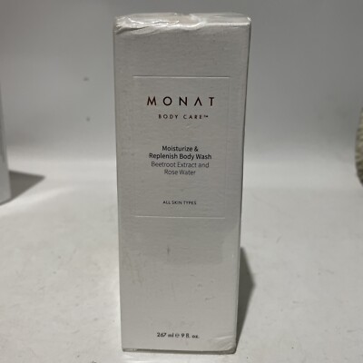 Monat Moisturize & Replenish Body Wash Beetroot Extract and Rose Water 9oz
