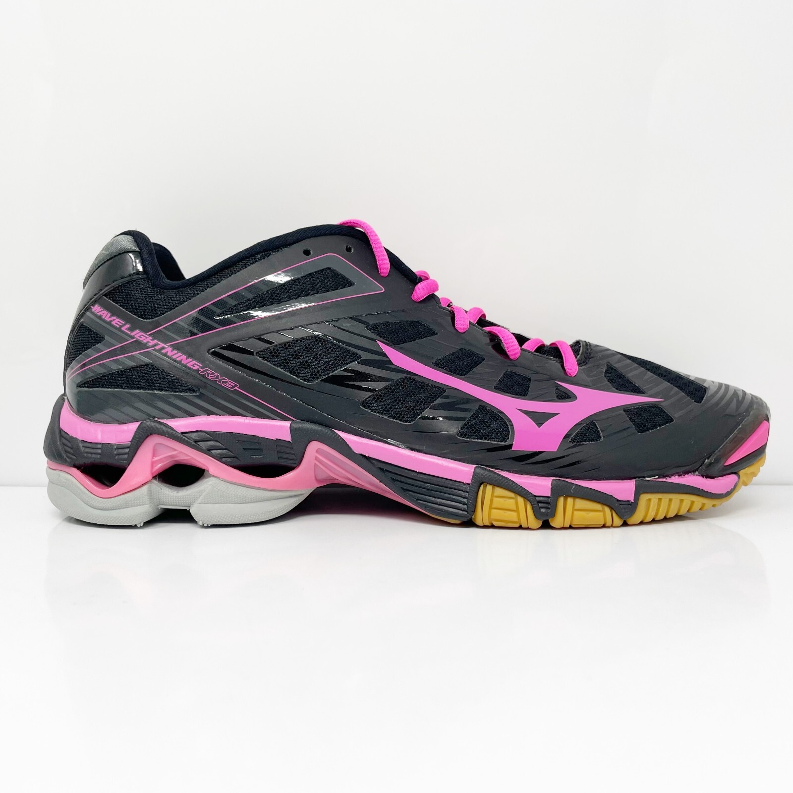

Mizuno Womens Wave Lightning RX3 430168 9013 Черная повседневная обувь Кроссовки Размер 11.5, Черный, Wave Lightning RX3
