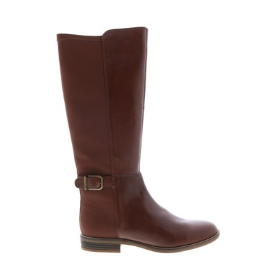 

Clarks Camzin Tree 26147118 Женские коричневые кожаные повседневные классические ботинки на молнии, Коричневый, Clarks Camzin Tree