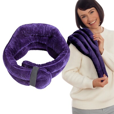 SunnyBay Microwave Heating Pad Wider Neck Coverage-FlaxSeeds with Lavender Aroma