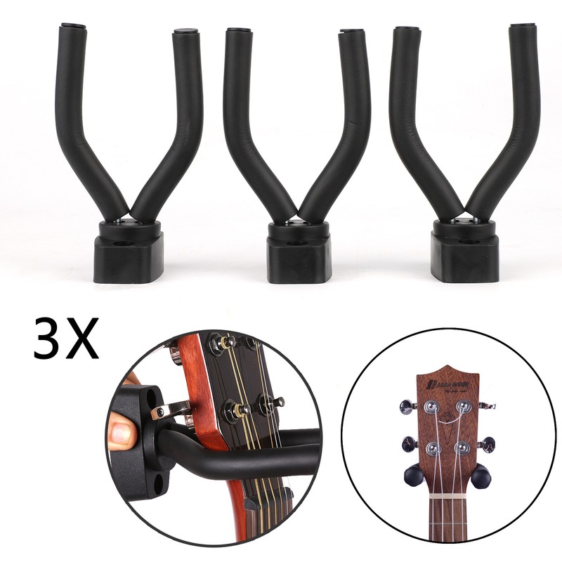 3x Gitarrenhalter Wandhalter Gitarrenwandhalter Wand Halterung Ständer Stativ