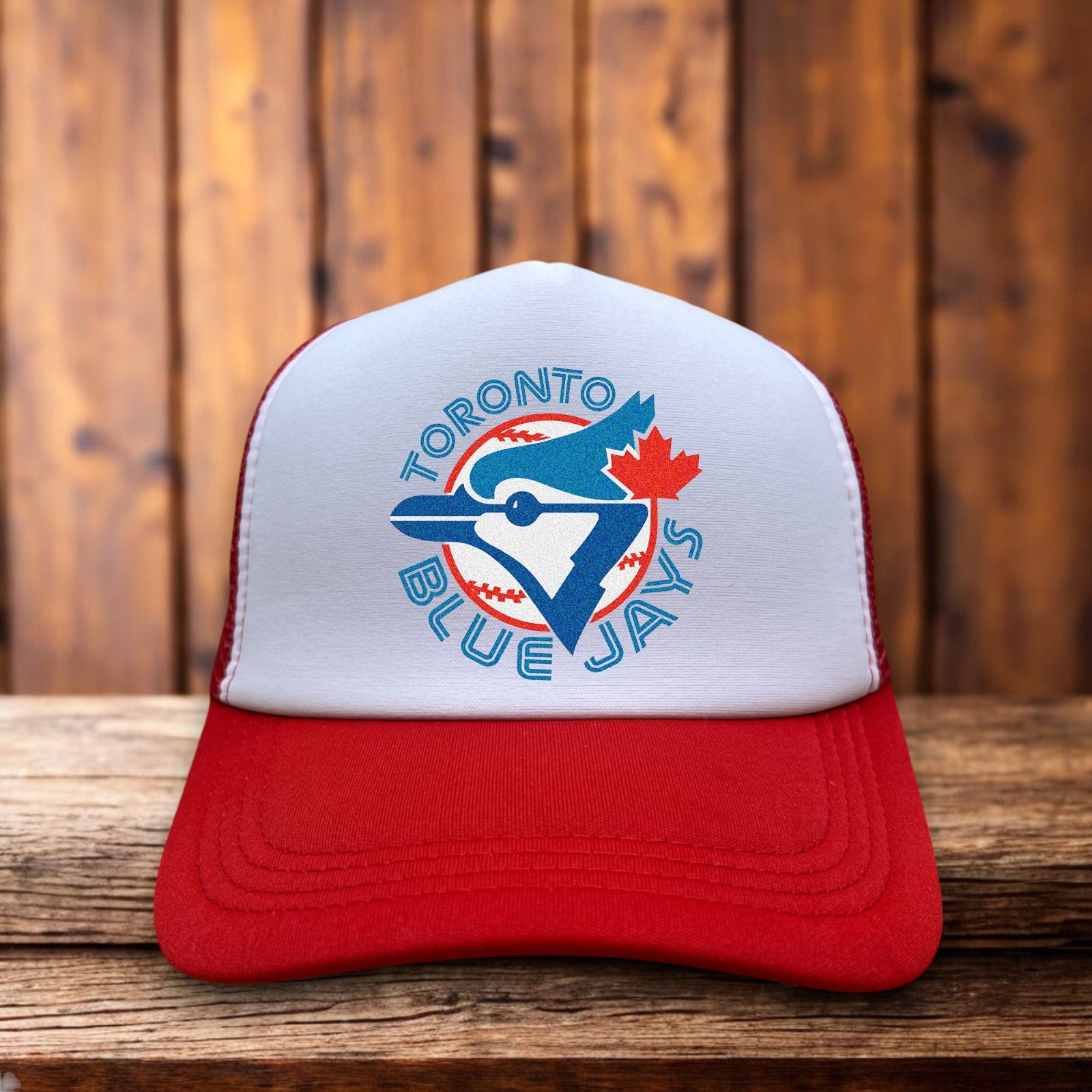 Toronto Blue Jays Mens Trucker Hat Red Snapback 1977 Vintage
