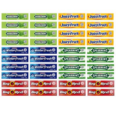 Wrigley's Chewing Gum Assortment 40 Packs - 8 packs of Each (5 Flavors)