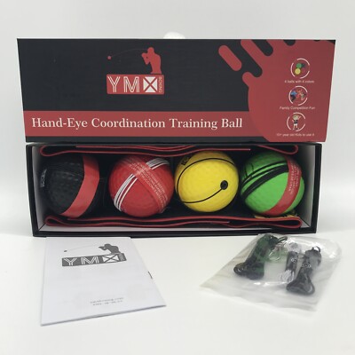 YMX Boxing Hand-Eye Coordination Training Ball, New in Box, 4 Balls 