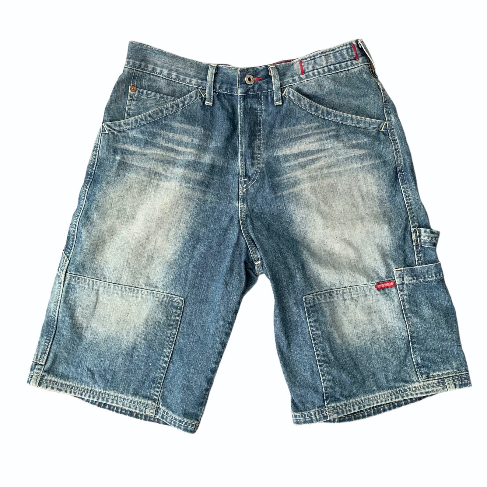 Guess Men's Vintage 90s Cargo Carpenter Workwear Denim