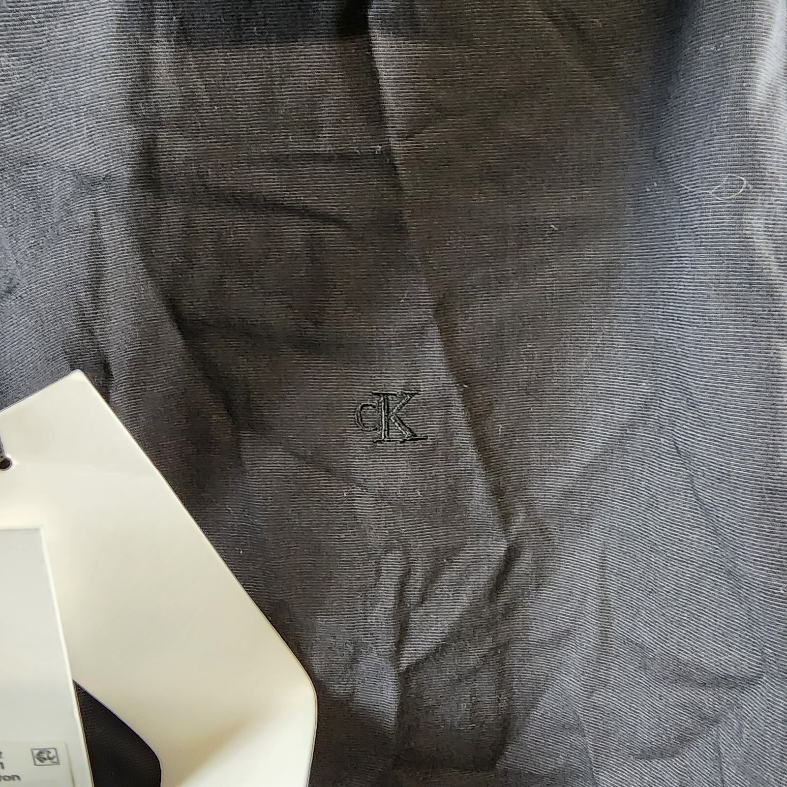 Calvin Klein Slim-Fit Chambray LongSleeve Button-Front Shirt Mens XS Forged Iron - Picture 11 of 14