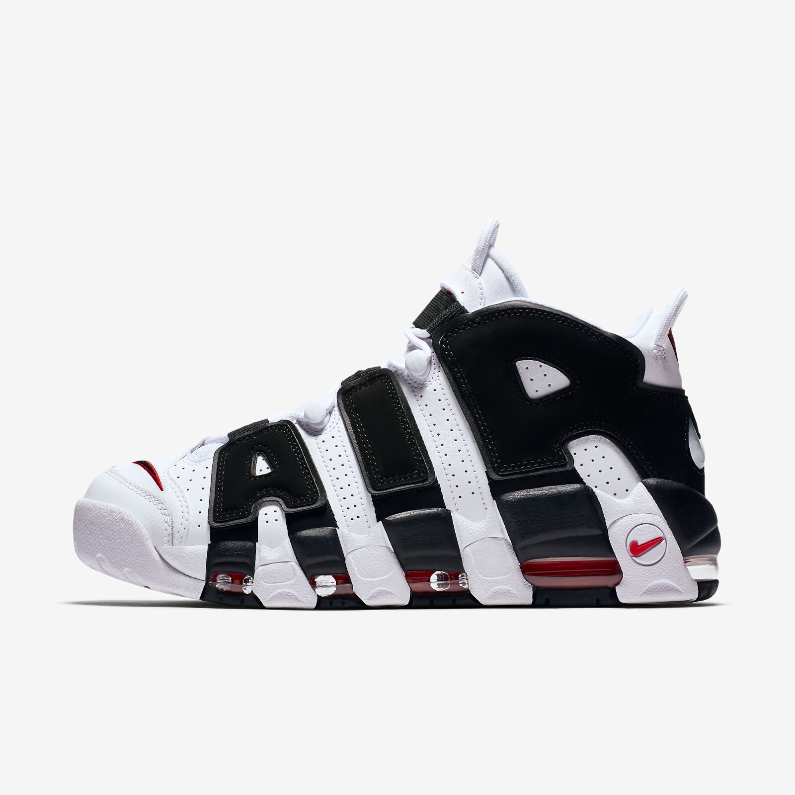 

Мужские кроссовки Nike Air More Uptempo Scottie Pippen 414962-105, White/black-university red, Nike Air More Uptempo