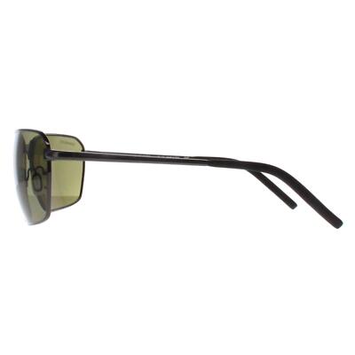 Pre-owned Serengeti Sunglasses Shelton Ss547006 Gunmetal Mineral 555nm Polarized In Green