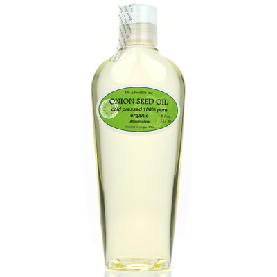 Premium Best Onion Seed Oil Organic Natural Hair Care Treatment Cold Pressed 