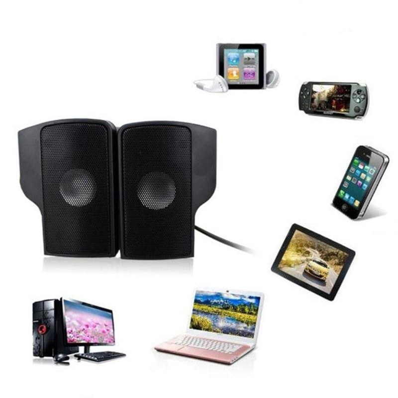 Computer Speakers External Clip On Computer Speakers USB Powered Mini Soundbar