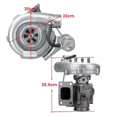 T3/T4 T04E V-BAND Turbocharger Turbo .63 A/R 73 Trim Internal Wastegate 420+ HP