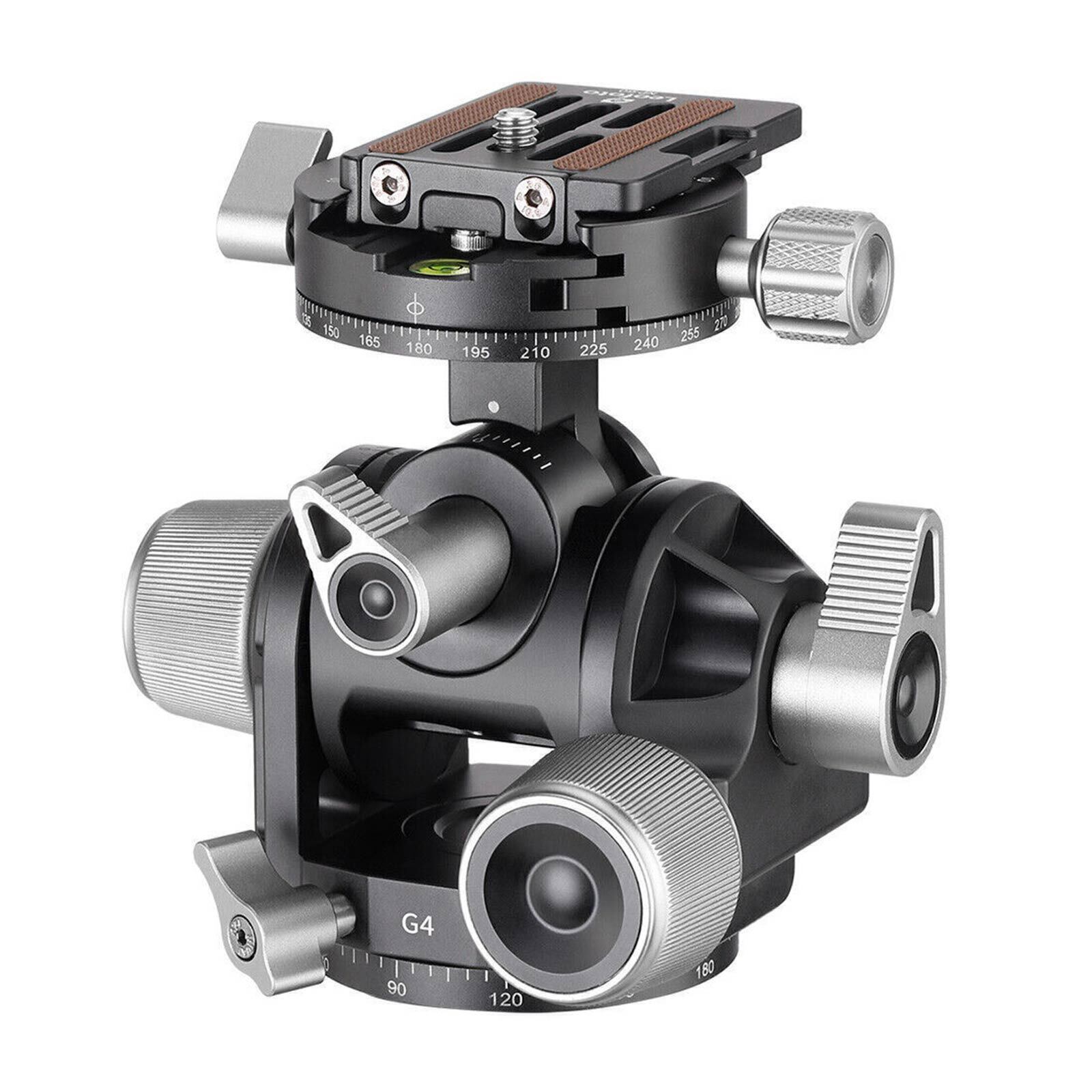 Leofoto G4 Geared Camera Tripod Ball Head w Plate Arca Swiss Compatible Aluminum