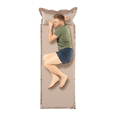 Outdoor Camping Air Mattress Selfs Inflatable Sleeping Pad Portable Mat W/pillow