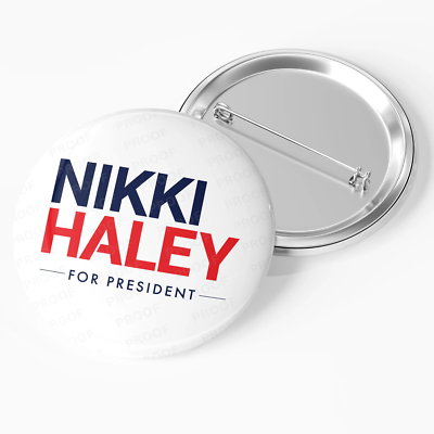Nikki Haley 2024 Presidential Campaign Pinback Button / NH24-103