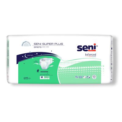Seni Super Plus Severe Absorbency Incontinence Brief, Medium (CS/75)