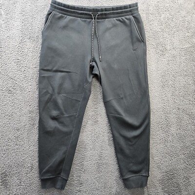 Fabletics Joggers Sweatpants Black Fleece Men 2XL XXL 40-44x30