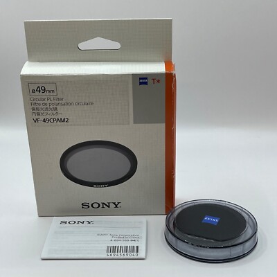 Sony 49MM Circular Polarized Filter VF-49CPAM2 Zeiss USA Seller Free shipping!