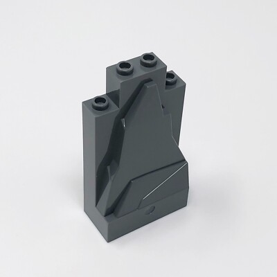47847 LEGO Parts Brick Modified Rock Panel 2x4x6 DARK BLUISH GRAY (1)