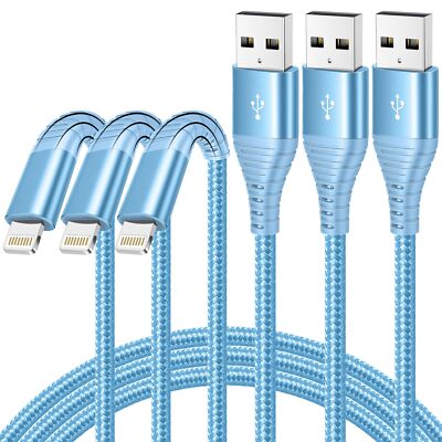 [Apple MFi Certified] iPhone Charger, 3 Pack 6FT USB A to USB Lightning Cable...